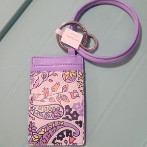 Vera Bradley wrist key chain/ ID holder
